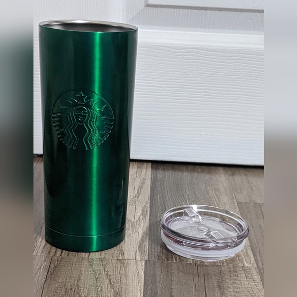 #613 Starbucks Coffee Stainless Steel Green Tumbler. 19.8 fl oz - Picture 3 of 7